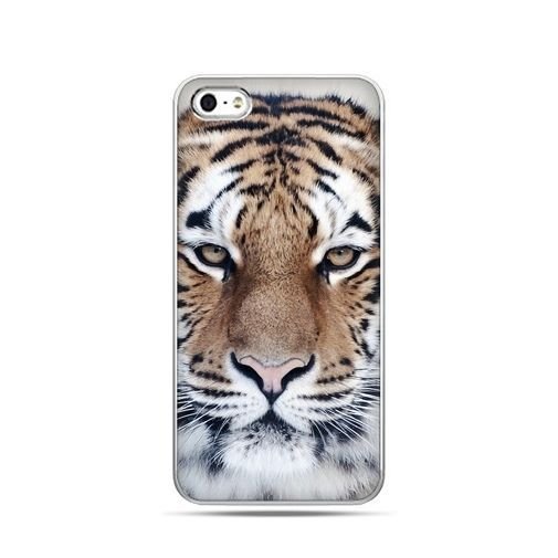 Etui na telefon, iPhone 5, śnieżny tygrys EtuiStudio