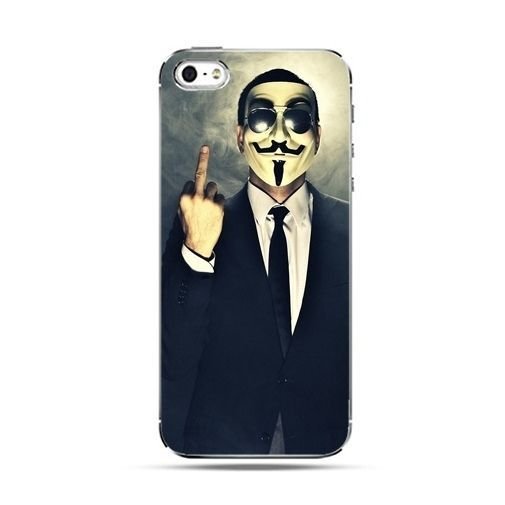 Etui na telefon, iPhone SE, Anonimus Fuck You EtuiStudio