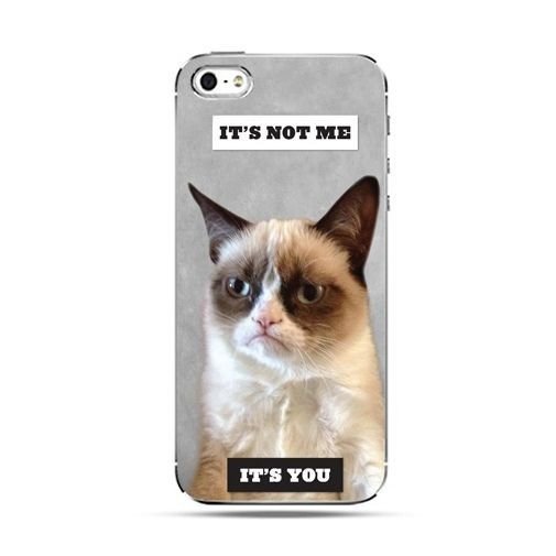 Etui na telefon, iPhone SE, grumpy kot zrzęda EtuiStudio