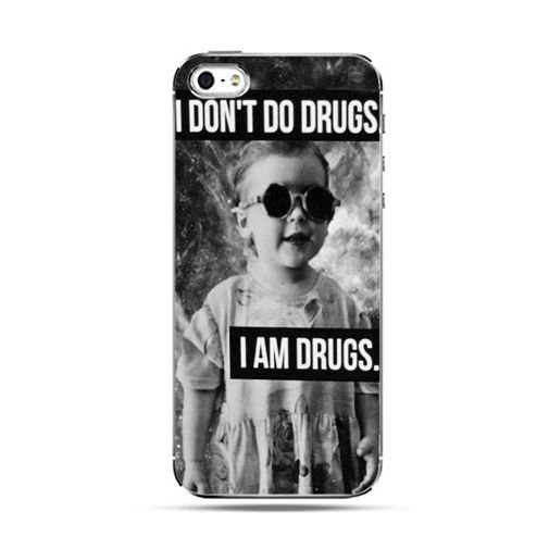 Etui na telefon, iPhone SE, I don`t do drugs I am drugs EtuiStudio