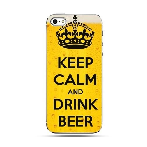 Etui na telefon, iPhone SE, Keep calm and drink beer EtuiStudio