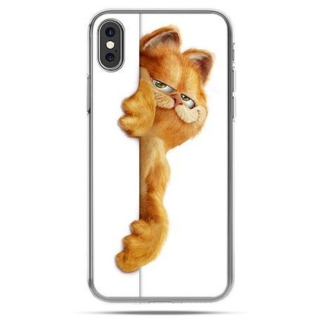 Etui na telefon, iPhone XS, Kot Garfield EtuiStudio