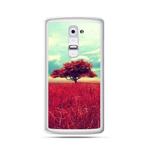 Etui na telefon LG G2, czerwone drzewo EtuiStudio