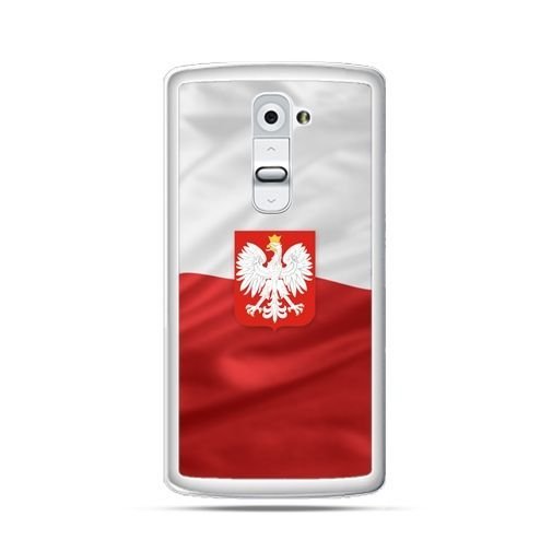 Etui na telefon LG G2, patriotyczne, flaga Polski z godłem EtuiStudio