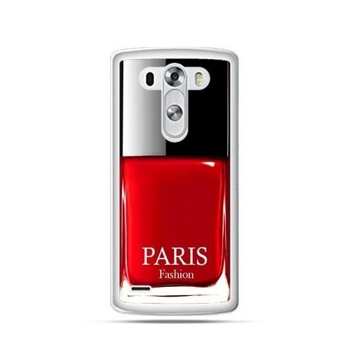 Etui na telefon LG G3, lakier do paznokci czerwony EtuiStudio