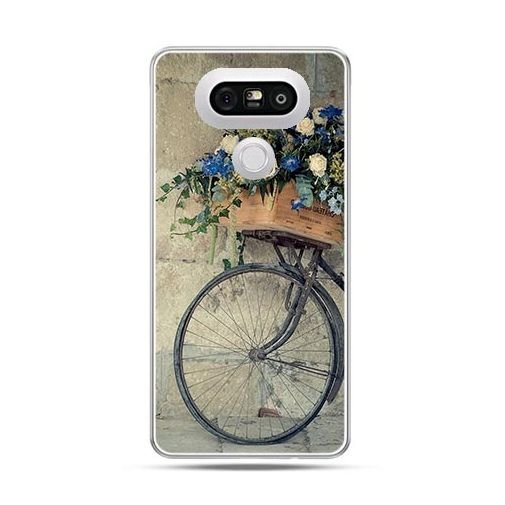 Etui na telefon LG G5, rower z kwiatami EtuiStudio