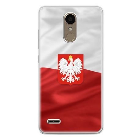 Etui na telefon LG K10 2017, flaga Polski z godłem EtuiStudio