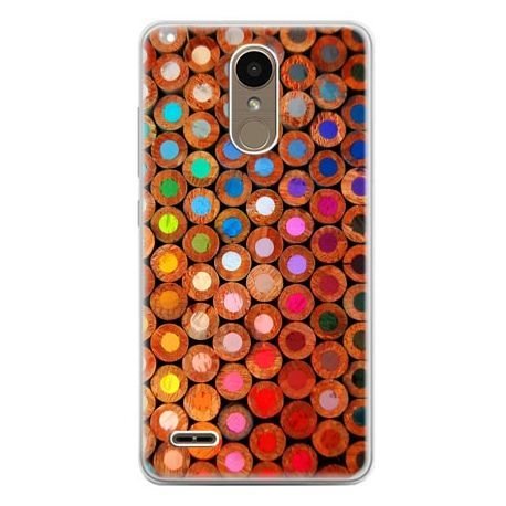 Etui na telefon LG K10 2017, kolorowe kredki EtuiStudio