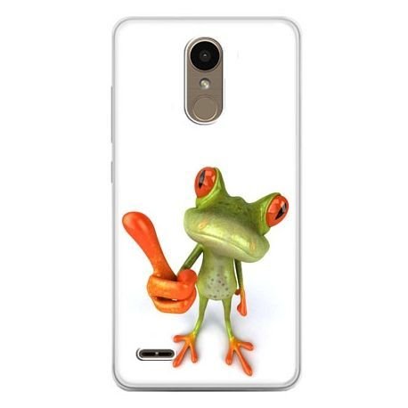 Etui na telefon LG K10 2017, śmieszna żaba EtuiStudio