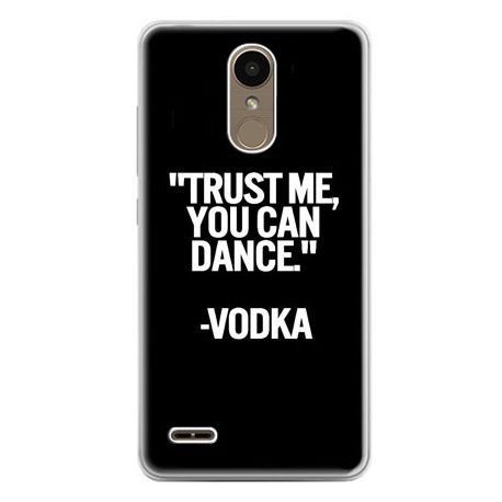 Etui na telefon LG K10 2017, Trust me you can dance-vodka EtuiStudio