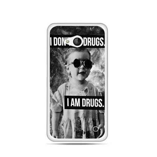 Etui na telefon Nokia Lumia 550, I don`t do drugs I am drugs EtuiStudio