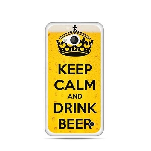 Etui na telefon Nokia Lumia 550, Keep calm and drink beer EtuiStudio