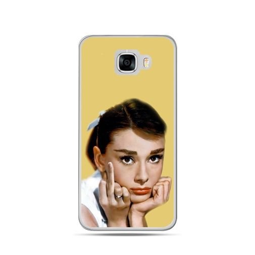 Etui na telefon Samsung Galaxy C7, Audrey Hepburn Fuck You EtuiStudio