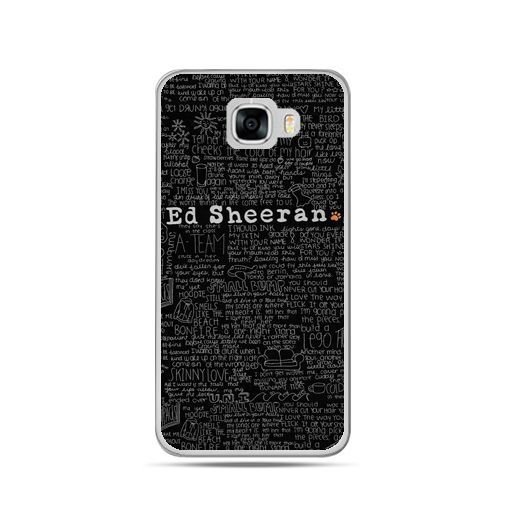 Etui na telefon Samsung Galaxy C7, ED Sheeran czarne poziome EtuiStudio