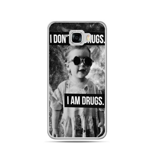 Etui na telefon Samsung Galaxy C7, I don`t do drugs I am drugs EtuiStudio