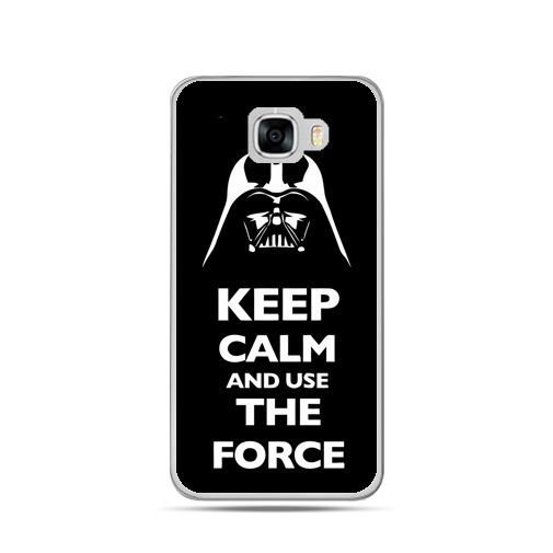 Etui na telefon Samsung Galaxy C7, Keep calm and use the force EtuiStudio