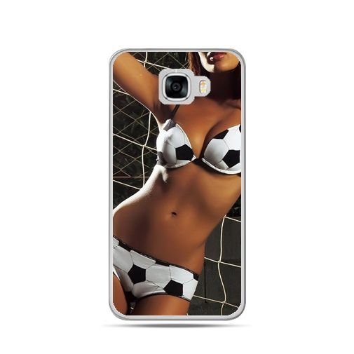 Etui na telefon Samsung Galaxy C7, kobieta w bikini football EtuiStudio