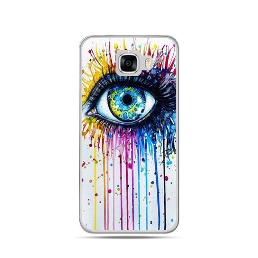 Etui na telefon Samsung Galaxy C7, kolorowe oko EtuiStudio