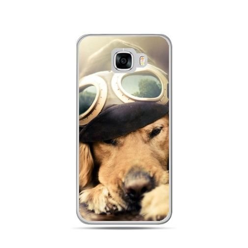 Etui na telefon Samsung Galaxy C7, pies w okularach EtuiStudio