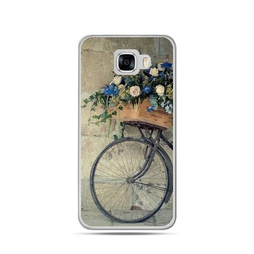 Etui na telefon Samsung Galaxy C7, rower z kwiatami EtuiStudio