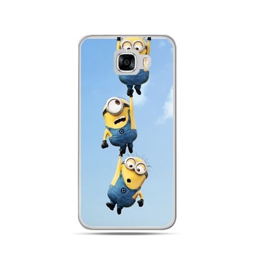 Etui na telefon Samsung Galaxy C7, spadające minionki EtuiStudio