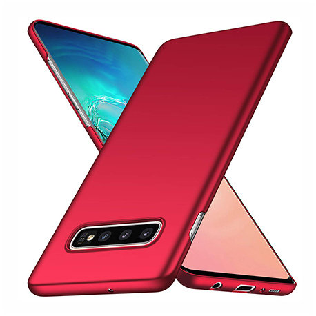 Etui na telefon Samsung Galaxy S10 Plus, Slim MattE, czerwony EtuiStudio