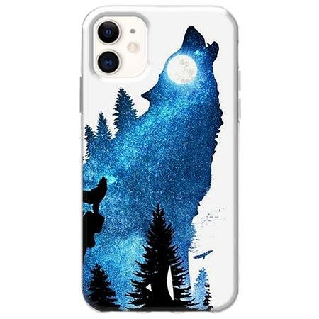 Etui na telefon Slim Case - Ujadający wilk nocą EtuiStudio