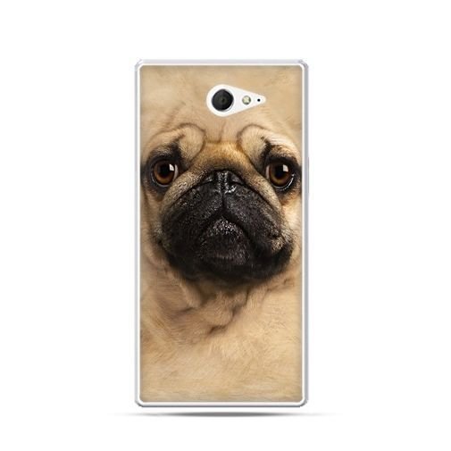 Etui na telefon Sony Xperia M2, pies szczeniak Face 3d EtuiStudio