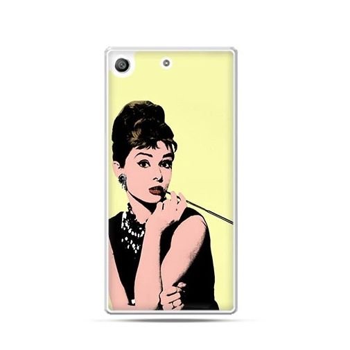 Etui na telefon Sony Xperia M5, Audrey Hepburn z papierosem EtuiStudio
