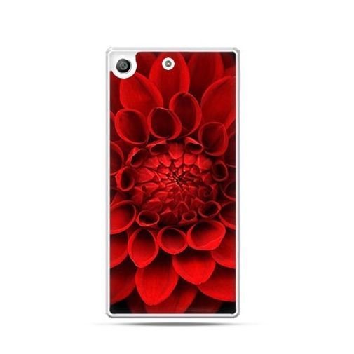 Etui na telefon Sony Xperia M5, czerwona dalia EtuiStudio