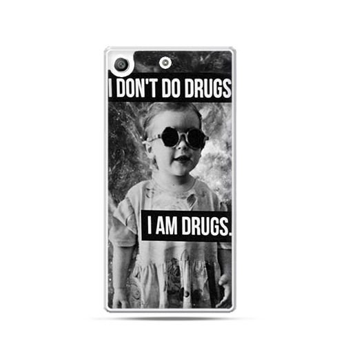 Etui na telefon Sony Xperia M5, I don`t do drugs I am drugs EtuiStudio