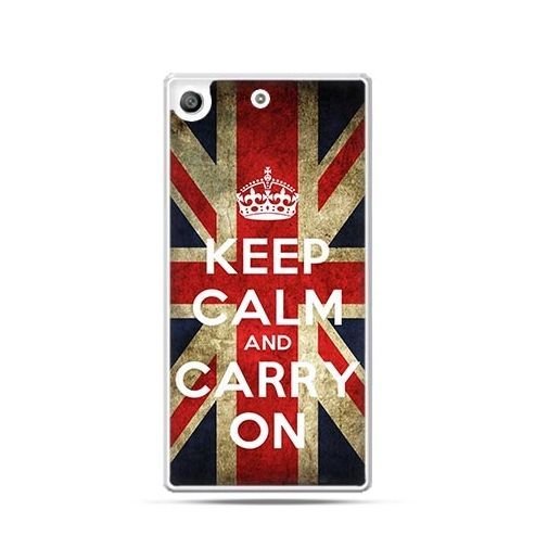 Etui na telefon Sony Xperia M5, Keep calm and carry on EtuiStudio