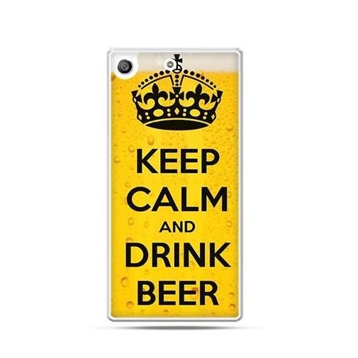 Etui na telefon Sony Xperia M5, Keep calm and drink beer EtuiStudio