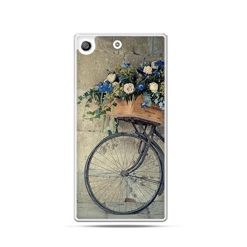 Etui na telefon Sony Xperia M5, rower z kwiatami EtuiStudio
