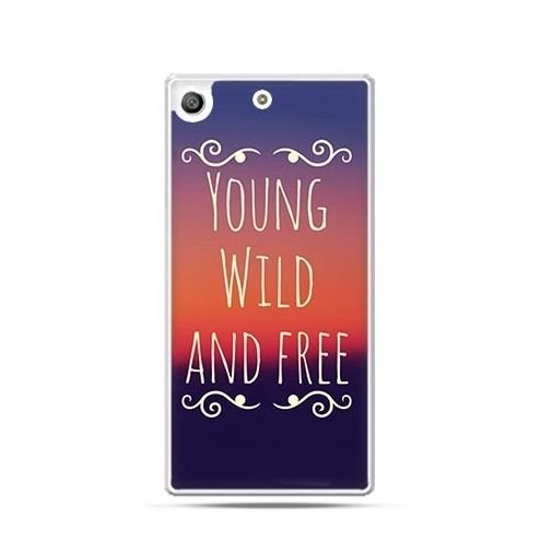 Etui na telefon Sony Xperia M5, Young wild and free EtuiStudio