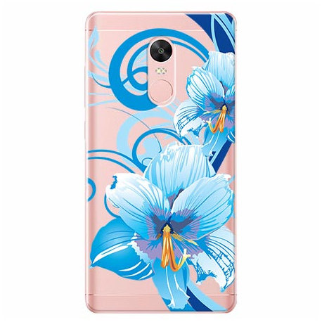 Etui na telefon Xiaomi Redmi 5 - Niebieski kwiat północy. EtuiStudio