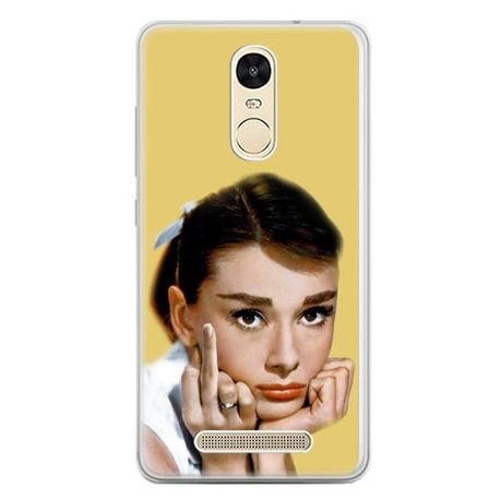 Etui na telefon Xiaomi Redmi Note 3 - Audrey Hepburn Fuck You EtuiStudio