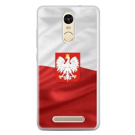 Etui na telefon Xiaomi Redmi Note 3 - flaga Polski z godłem EtuiStudio