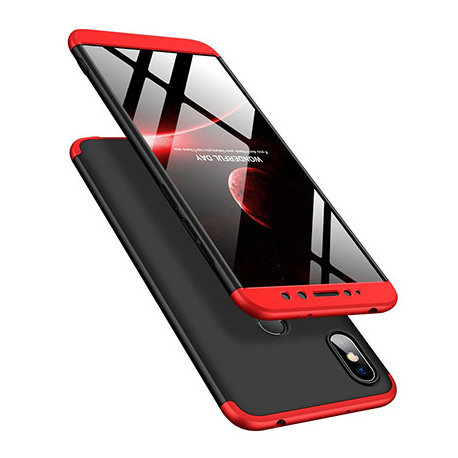 Etui na telefon Xiaomi Redmi S2 - Slim MattE 360 - Czarno/Czerwony. EtuiStudio