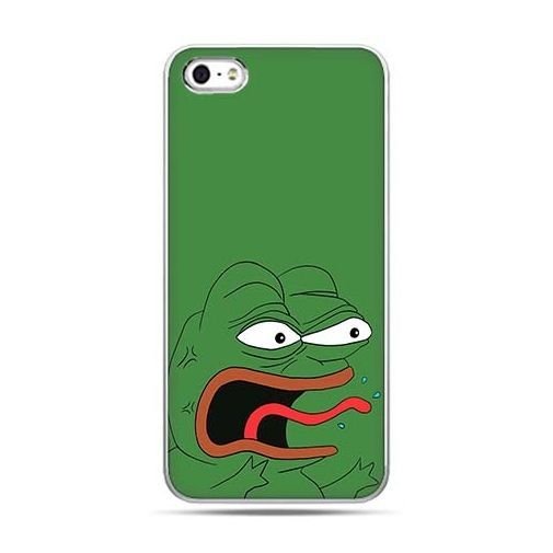 Etui na telefon zielona żaba Pepe. EtuiStudio