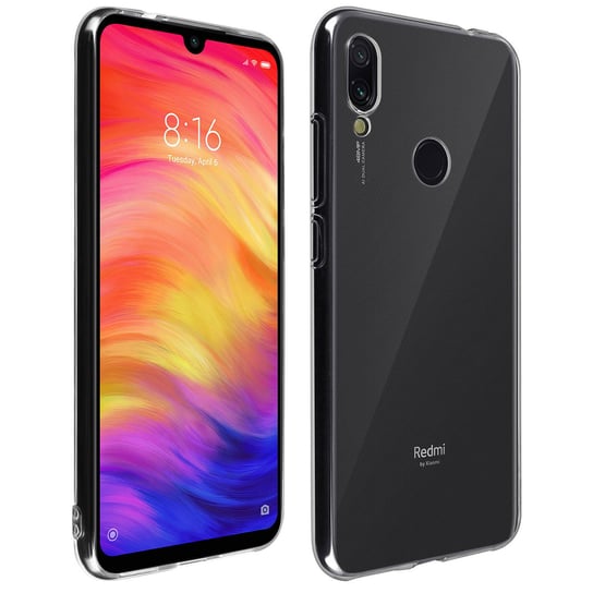 Etui na tył i szkło hartowane Clear Xiaomi Redmi Note 7 Avizar