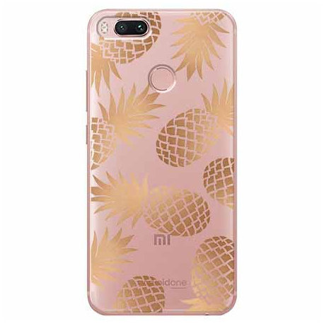 Etui na Xiaomi Mi A1 - Złote ananasy. EtuiStudio