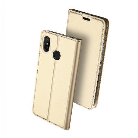 Etui na Xiaomi Mi A2 Lite - magnet pro skin - Złoty. EtuiStudio