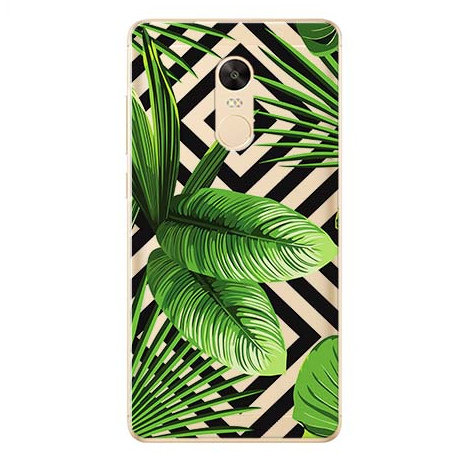 Etui na Xiaomi Redmi 5 Plus - Egzotyczne liście bananowca. EtuiStudio