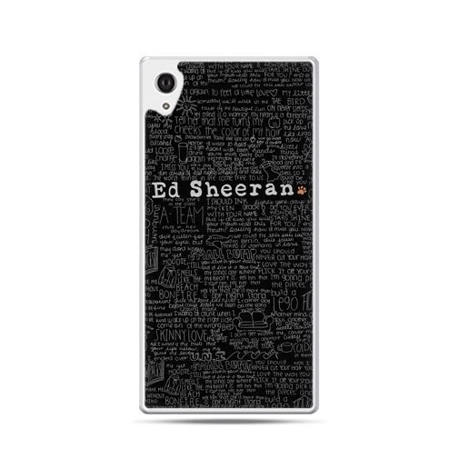 Etui na Xperia M4 Aqua, ED Sheeran czarne poziome EtuiStudio