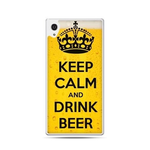 Etui na Xperia M4 Aqua, Keep calm and drink beer EtuiStudio