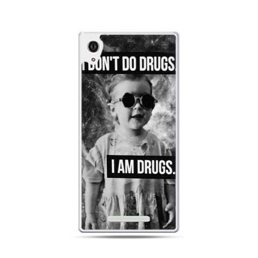 Etui na Xperia T3, I don`t do drugs I am drugs EtuiStudio