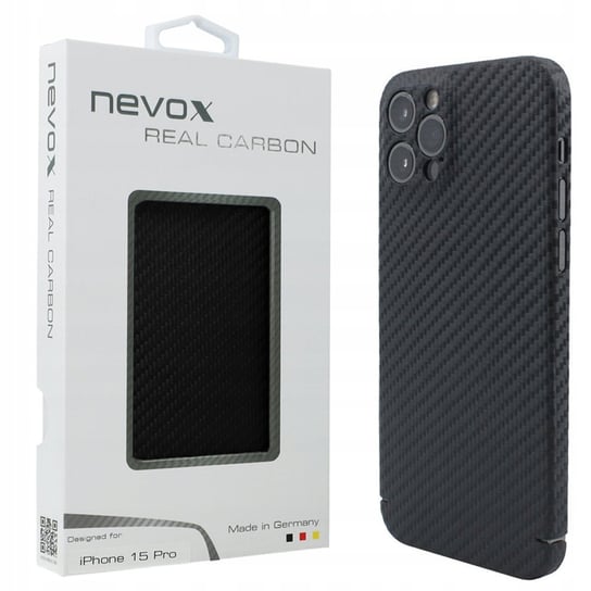 Etui Nevox CarbonSeries do iPhone 15 Pro, czarne Inna marka