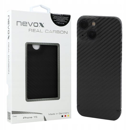 Etui Nevox CarbonSeries Magnet Series do iPhone 15, czarne Inna marka