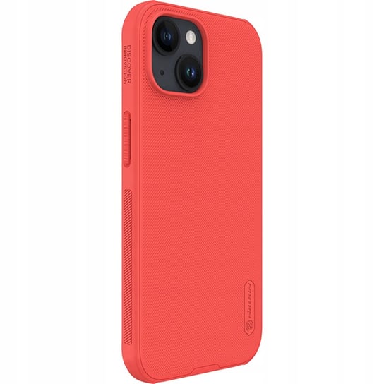Etui Nillkin Frosted Shield do iPhone 15, czerwone Nillkin